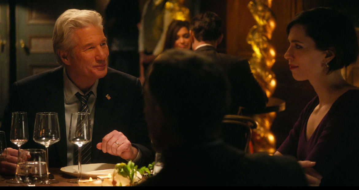 Richard Gere and Rebecca Hall in The Dinner
