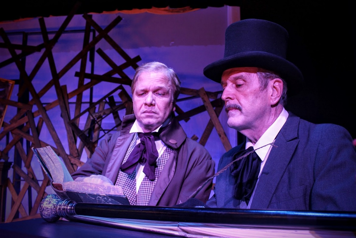 Kevin Pieper and Tom Naab in A Christmas Carol
