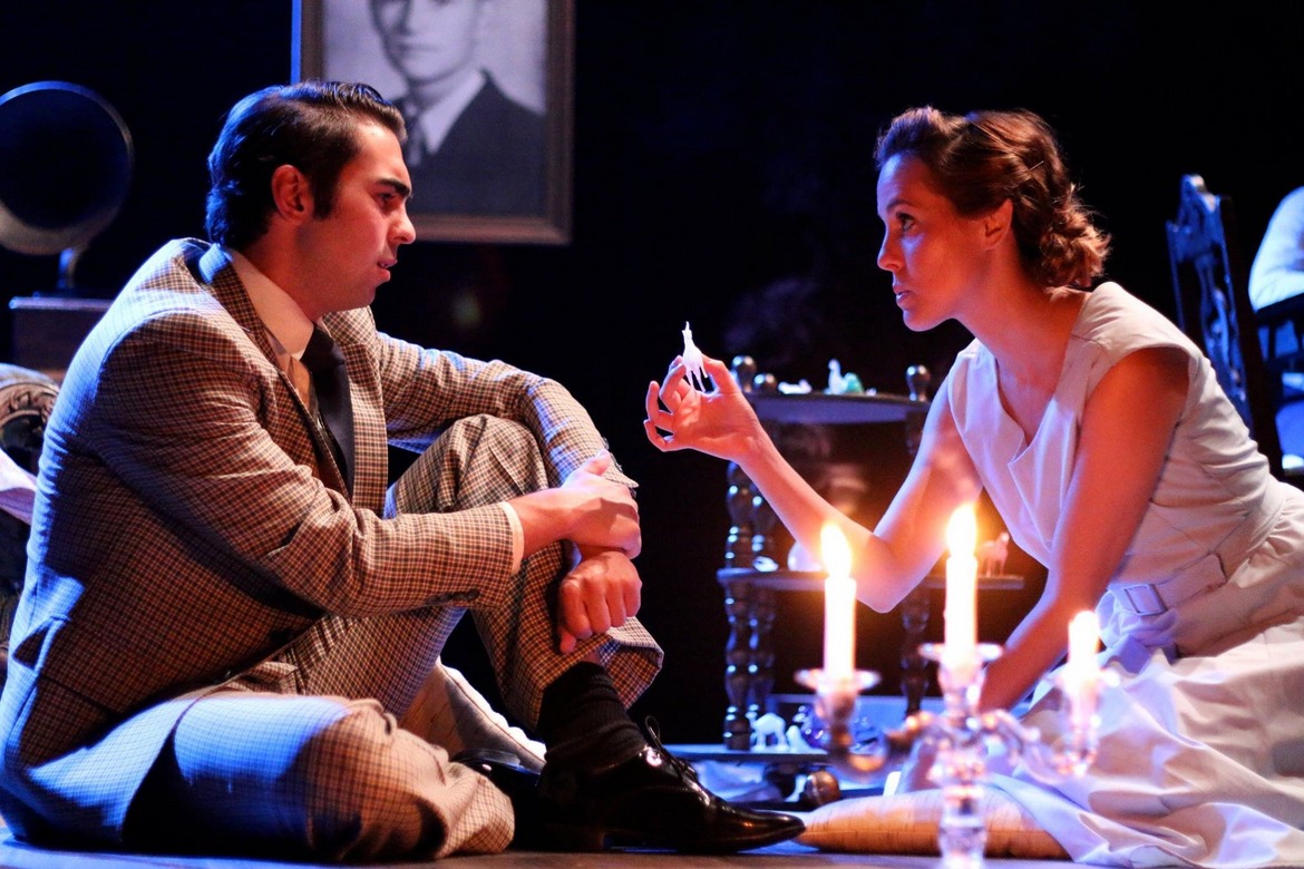 Christian Klepac and Jami Witt in The Glass Menagerie