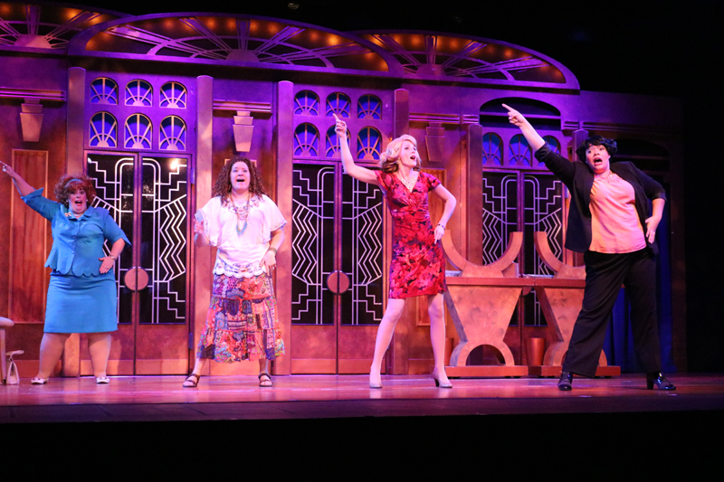 Donnalynn Waller, Megan Opalinski, Sarah Hayes, and Whitney Hayes in Menopause: The Musical
