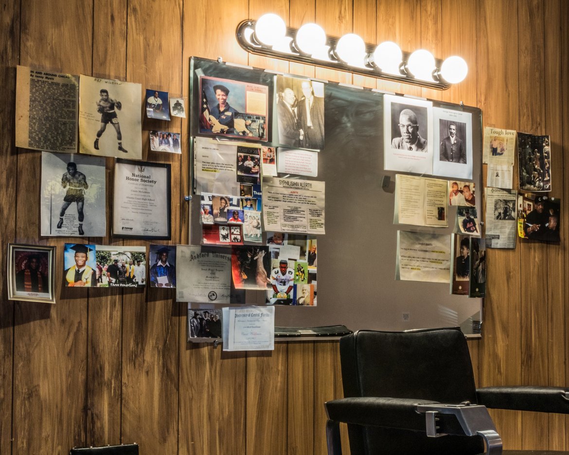 Joe’s Barbershop, by Jefferson Pinder.