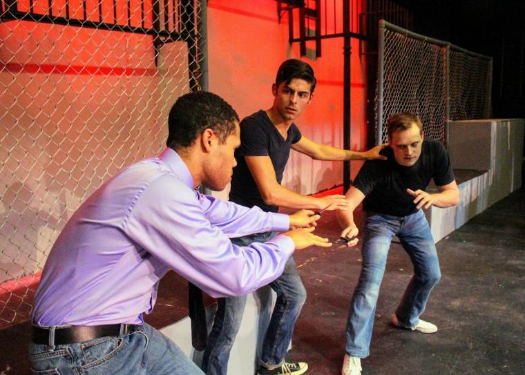 Michael Alexander, John Whitson, and Andy Sederquist in West Side Story