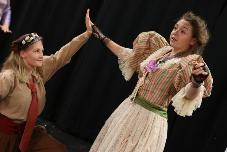 Madison Mortenson and MJ Mason in Augustana College's The Madwoman of Chaillot