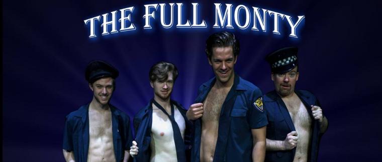 Ryan Wagner, Ryan Goike, Trevor Vanderzee, and Darren Mangler in The Full Monty