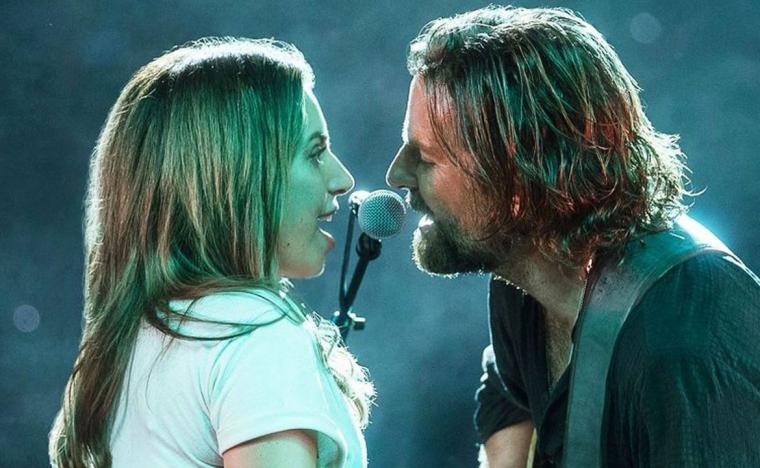 Lady Gaga and Bradley Cooper in A Star Is Born