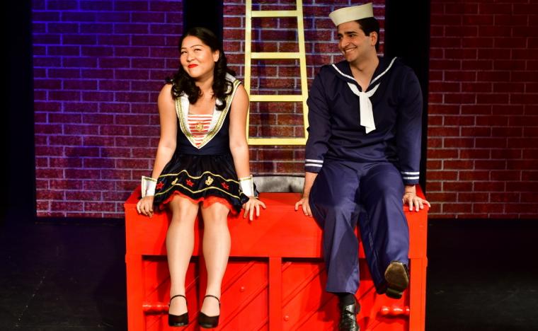 Mind Punyanuch-Pornsakulpaisal and Rami Halabi in the Mississippi Bend Players' Dames at Sea