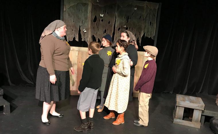 Isabel Trulson, Ethan Dunbridge, Marley Haley, Wrigley Mancha, Jaclyn Marta, and Grayson Dunbridge in I Never Saw Another Butterfly