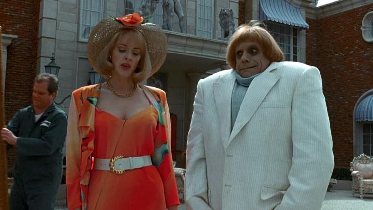 Joan Cusack and Christopher Lloyd in Addams Family Values