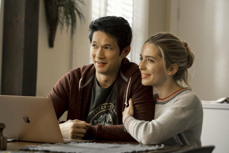 Harry Shum Jr. and Jessica Rothe in All My Life