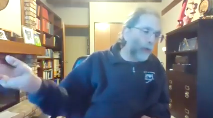 Dr. Louis Katz, Scott County Medical Director on a Zoom Presser Call December 3, 2020 Dr. Katz Scott County Presser Dec 3.2020 screenshot